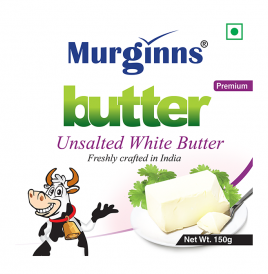 Murginns Butter Unsalted White Butter   Pack  150 grams